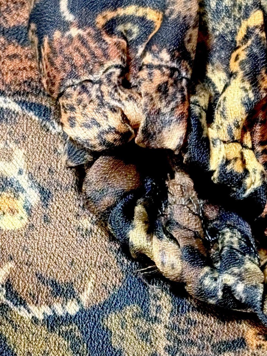 画像14: プリーツ切り替え 花柄 レトロ ヨーロッパ古着 ヴィンテージワンピース (14)