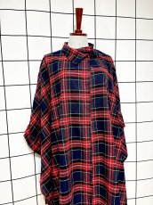 画像3: トラッド TRAD チャック柄 レトロ USA古着 ヴィンテージポンチョ (3)