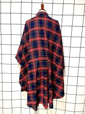 画像2: トラッド TRAD チャック柄 レトロ USA古着 ヴィンテージポンチョ (2)