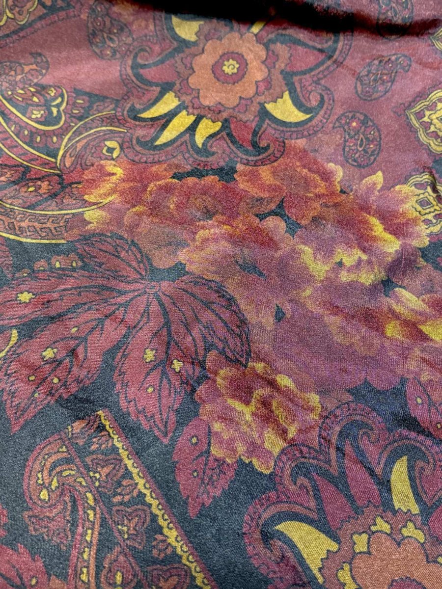 画像11: マルチ柄 ハイネック ジップアップ USA古着 ジャンパー ブルゾン ヴィンテージナイロンジャケット (11)