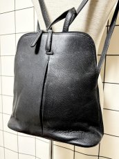 画像1: レザー ブラック レディース レトロ古着 ヴィンテージ 鞄 リュック (1)