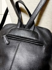 画像5: レザー ブラック レディース レトロ古着 ヴィンテージ 鞄 リュック (5)