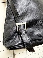 画像9: レザー ブラック レディース レトロ古着 ヴィンテージ 鞄 リュック (9)