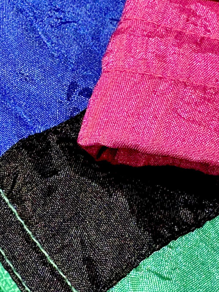 画像10: マルチカラー ハイネック ジップアップ USA古着 ジャンパー ブルゾン ヴィンテージナイロンジャケット (10)