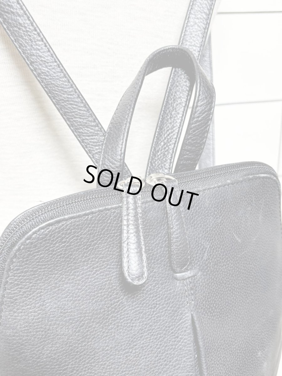 画像8: レザー ブラック レディース レトロ古着 ヴィンテージ 鞄 リュック (8)