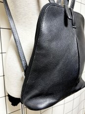 画像7: レザー ブラック レディース レトロ古着 ヴィンテージ 鞄 リュック (7)