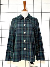 画像1: チェック柄 レトロ USA古着 ヴィンテージジャケット (1)