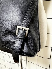 画像10: レザー ブラック レディース レトロ古着 ヴィンテージ 鞄 リュック (10)