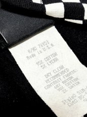 画像12: 幾何学模様 モノクロ ジップアップ レトロ USA古着 ヴィンテージジャケット (12)