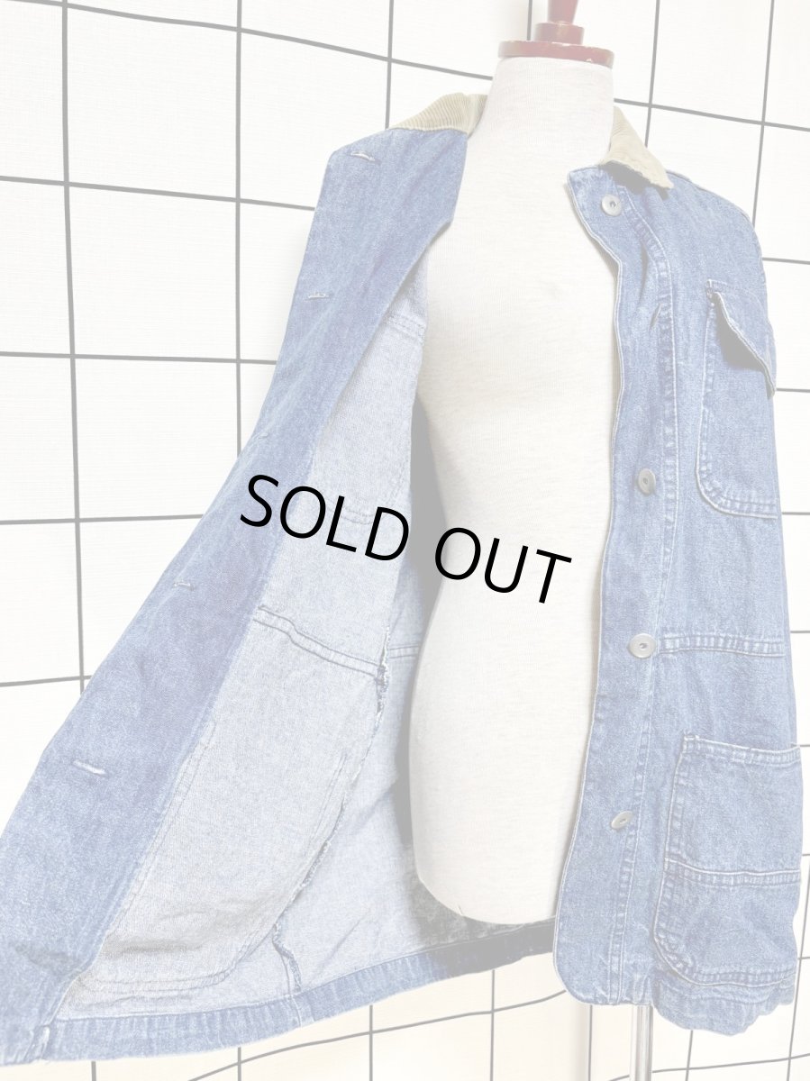 画像8: デニム コーデュロイ レトロ USA古着 ヴィンテージジャケット (8)