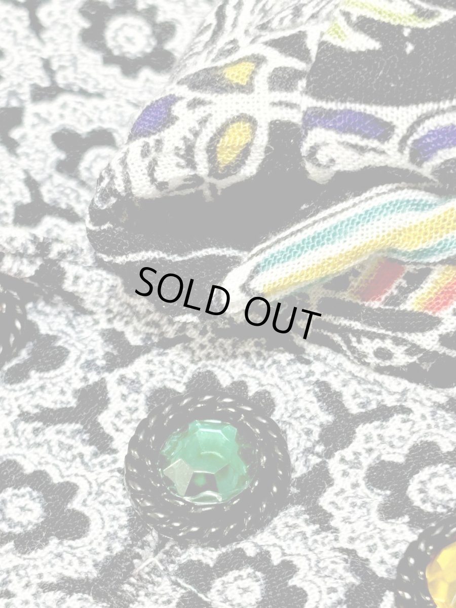 画像11: ショート丈 スフィンクス柄 ドルマンスリーブ レトロ USA古着 ヴィンテージジャケット (11)