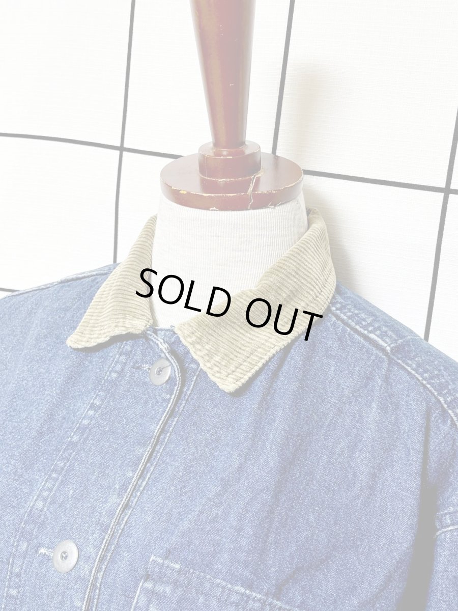 画像4: デニム コーデュロイ レトロ USA古着 ヴィンテージジャケット (4)