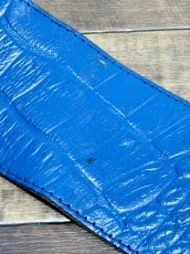 画像7: レトロアンティーク ブルー ヴィンテージ フランス製 ヨーロッパ古着 ベルト (7)