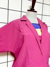 画像6: ボーダー マルチカラー リブ プルオーバー レトロ USA古着 シャツ ヴィンテージトップス (6)