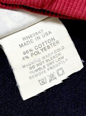 画像12: リーフ柄 ネイビー レトロ USA古着 ヴィンテージカーディガン (12)