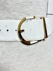 画像3: レトロアンティーク ホワイト ヴィンテージ USA 古着 ベルト (3)
