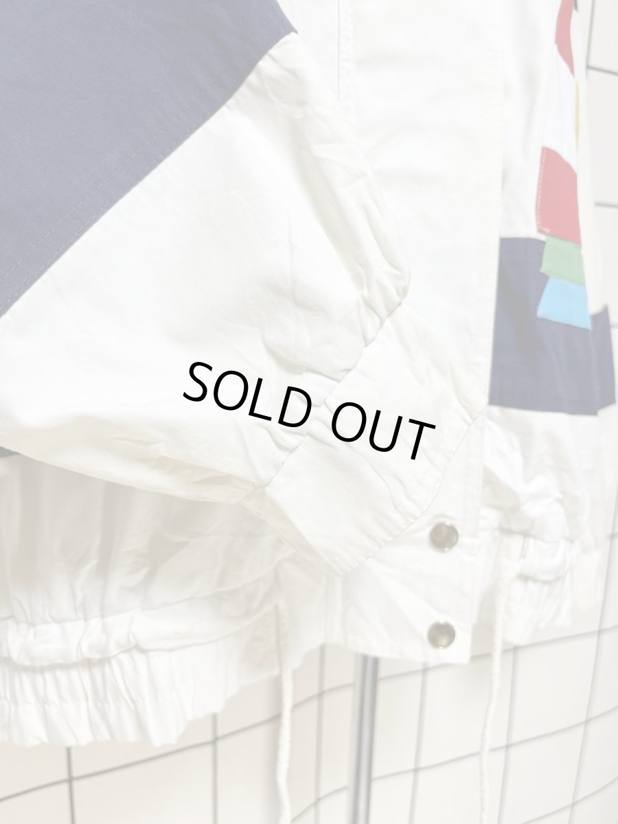 画像8: レトロマリン ホワイト ジップアップ USA古着 ジャンパー ヴィンテージブルゾンジャケット (8)