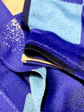 画像12: フランス製 スクエア柄 ウエストゴム レトロ ヨーロッパ古着 ヴィンテージワンピース  (12)