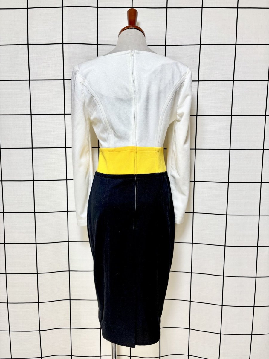 画像2: マルチカラー レトロ USA古着 ヴィンテージワンピース (2)