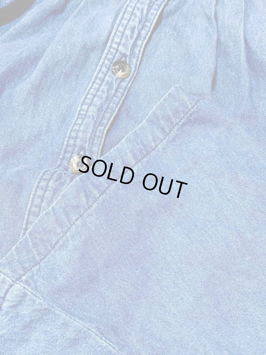 画像9: デニム 無地 前開き ウエストゴム レトロ USA古着 ヴィンテージスカート (9)