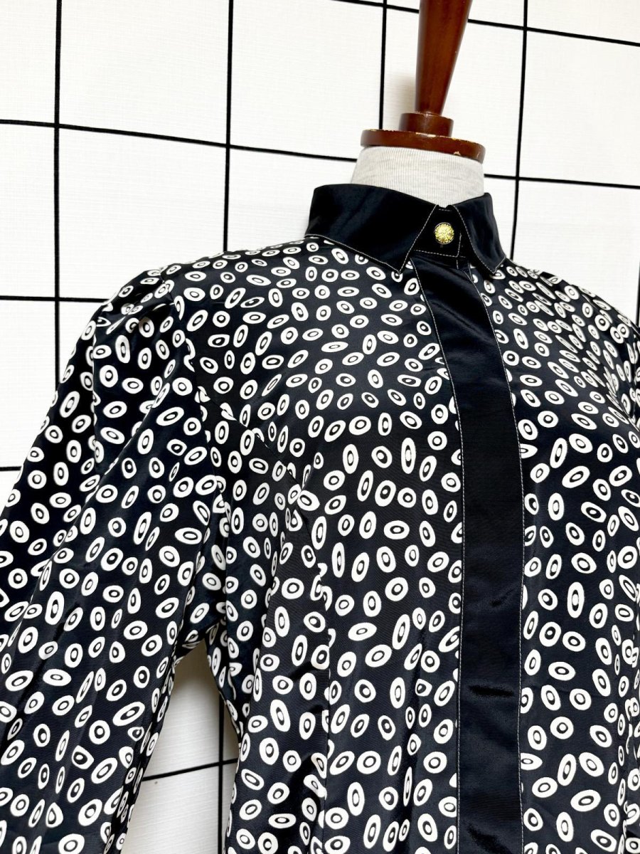 画像6: モノクロ柄 レトロ USA古着 ヴィンテージワンピース (6)