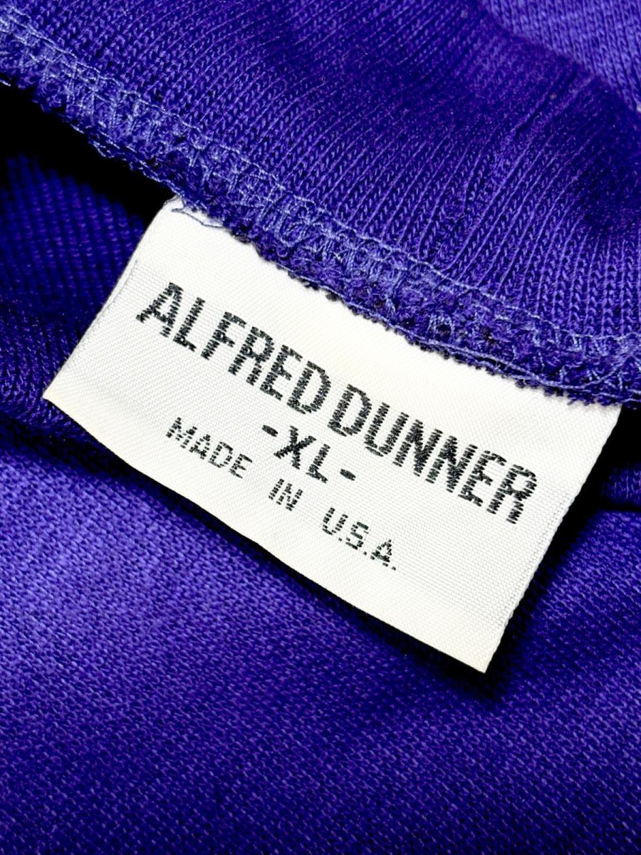 画像13: ダイヤ柄 チェック ハイネック パープル レトロ USA古着 ヴィンテージスウェット (13)