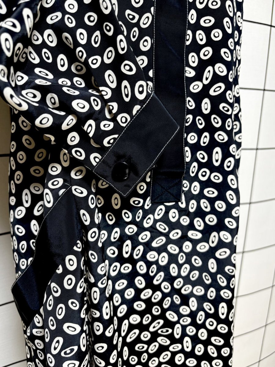 画像7: モノクロ柄 レトロ USA古着 ヴィンテージワンピース (7)