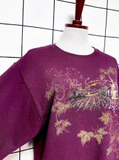 画像6: ワイン柄  レトロ USA古着 ヴィンテージスウェット (6)