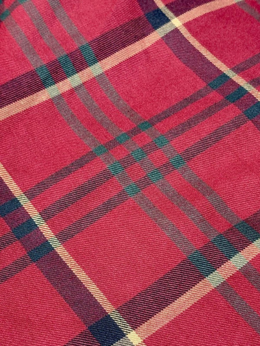 画像12: チェック柄 前開き ウエストゴム レトロ USA古着 ヴィンテージワンピース (12)