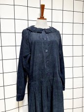 画像3: コーデュロイ チェック柄 レトロ USA古着 ヴィンテージワンピース (3)