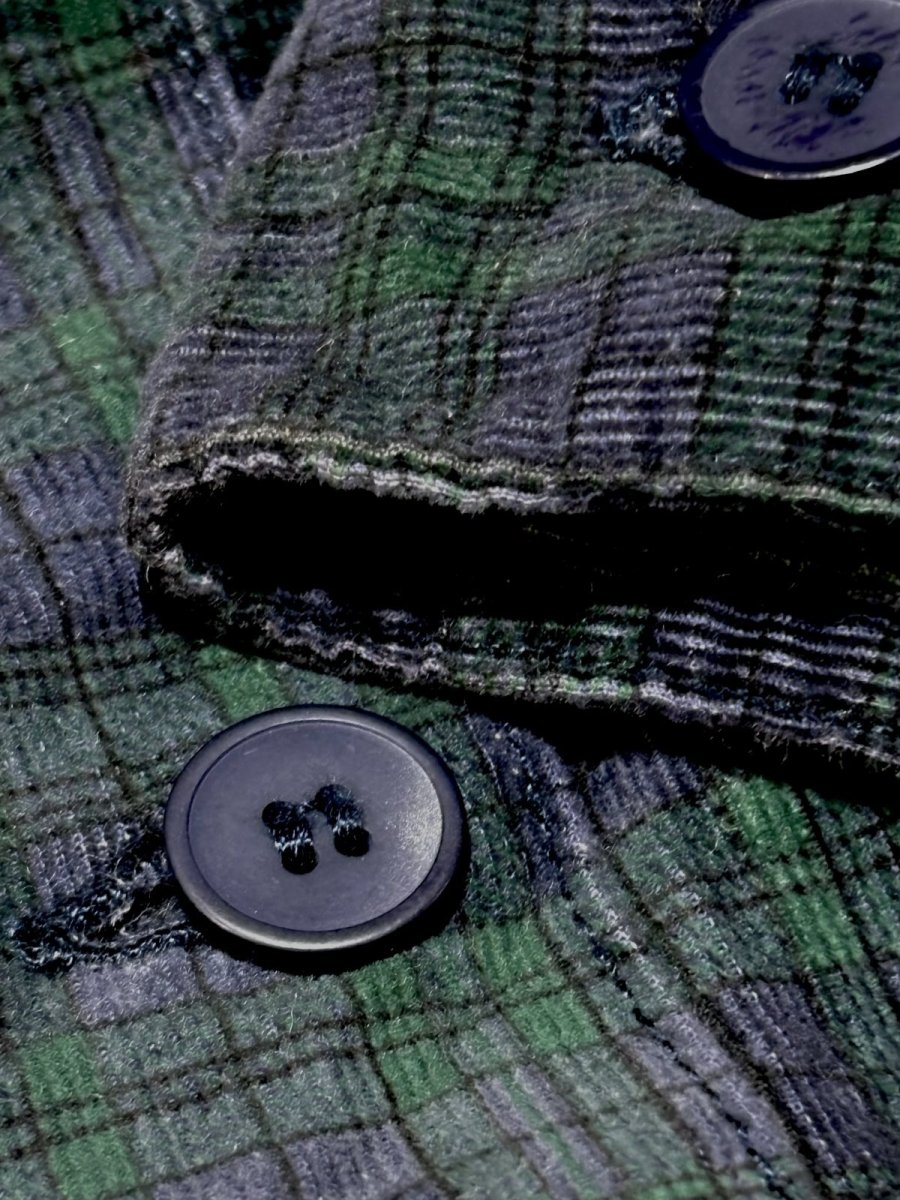 画像10: コーデュロイ チェック柄 レトロ USA古着 ヴィンテージワンピース (10)