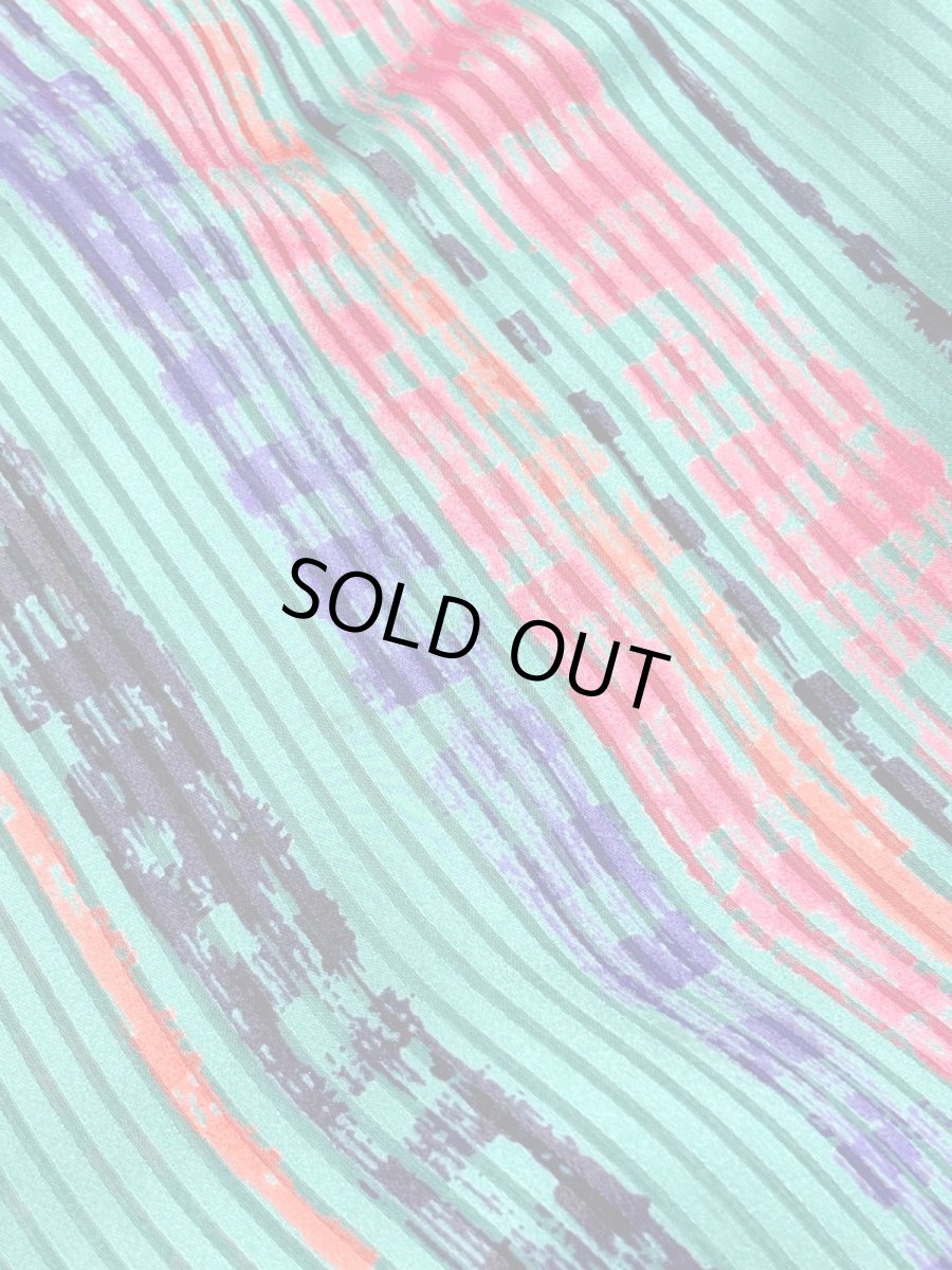 画像12: ストライプ ウエストゴム レトロ USA古着 ヴィンテージワンピース (12)