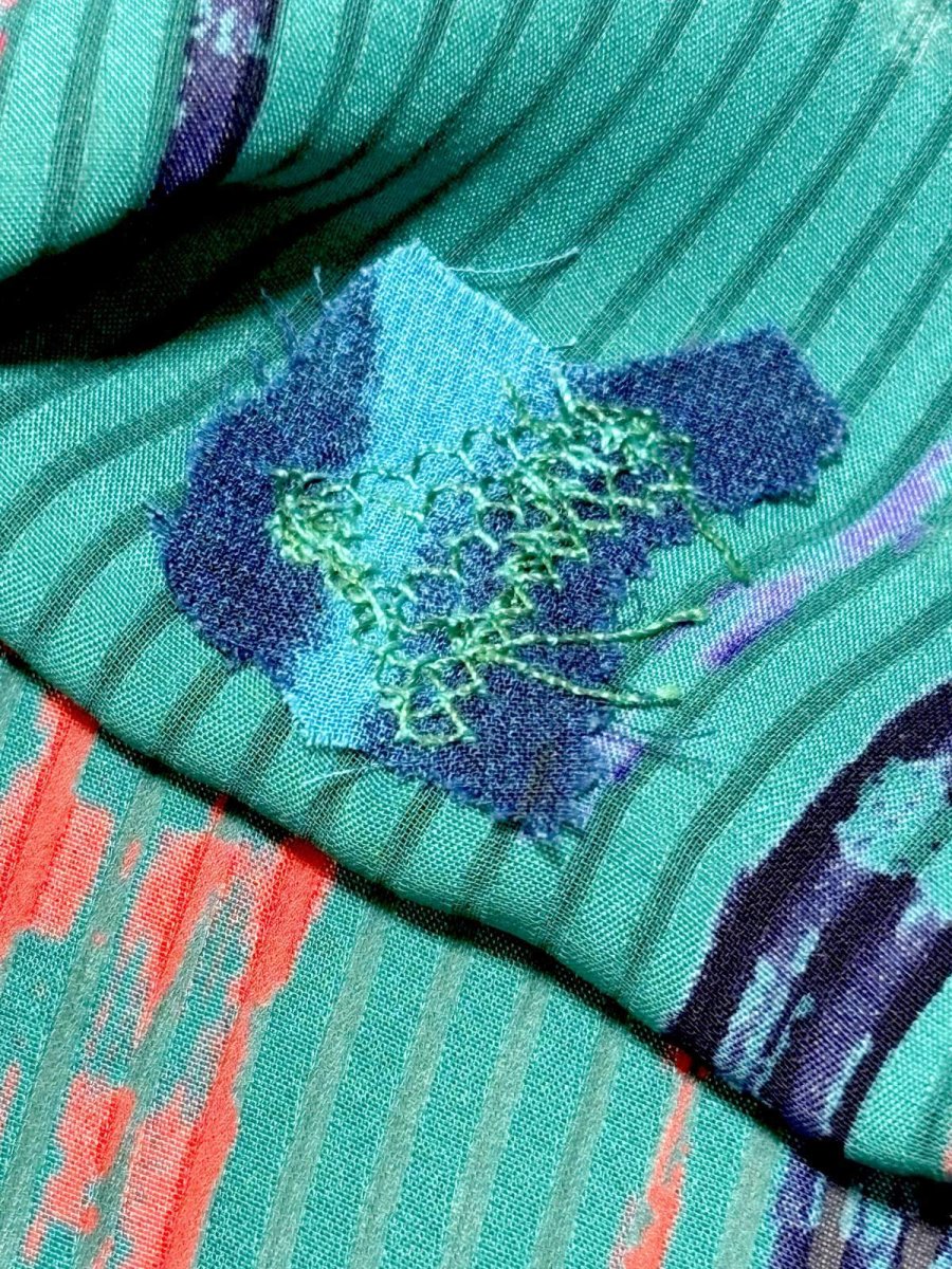 画像15: ストライプ ウエストゴム レトロ USA古着 ヴィンテージワンピース (15)