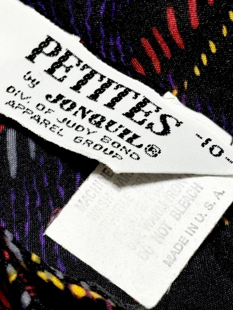 画像10: チェック 花柄 レトロ USA古着 シャツ ヴィンテージブラウス (10)