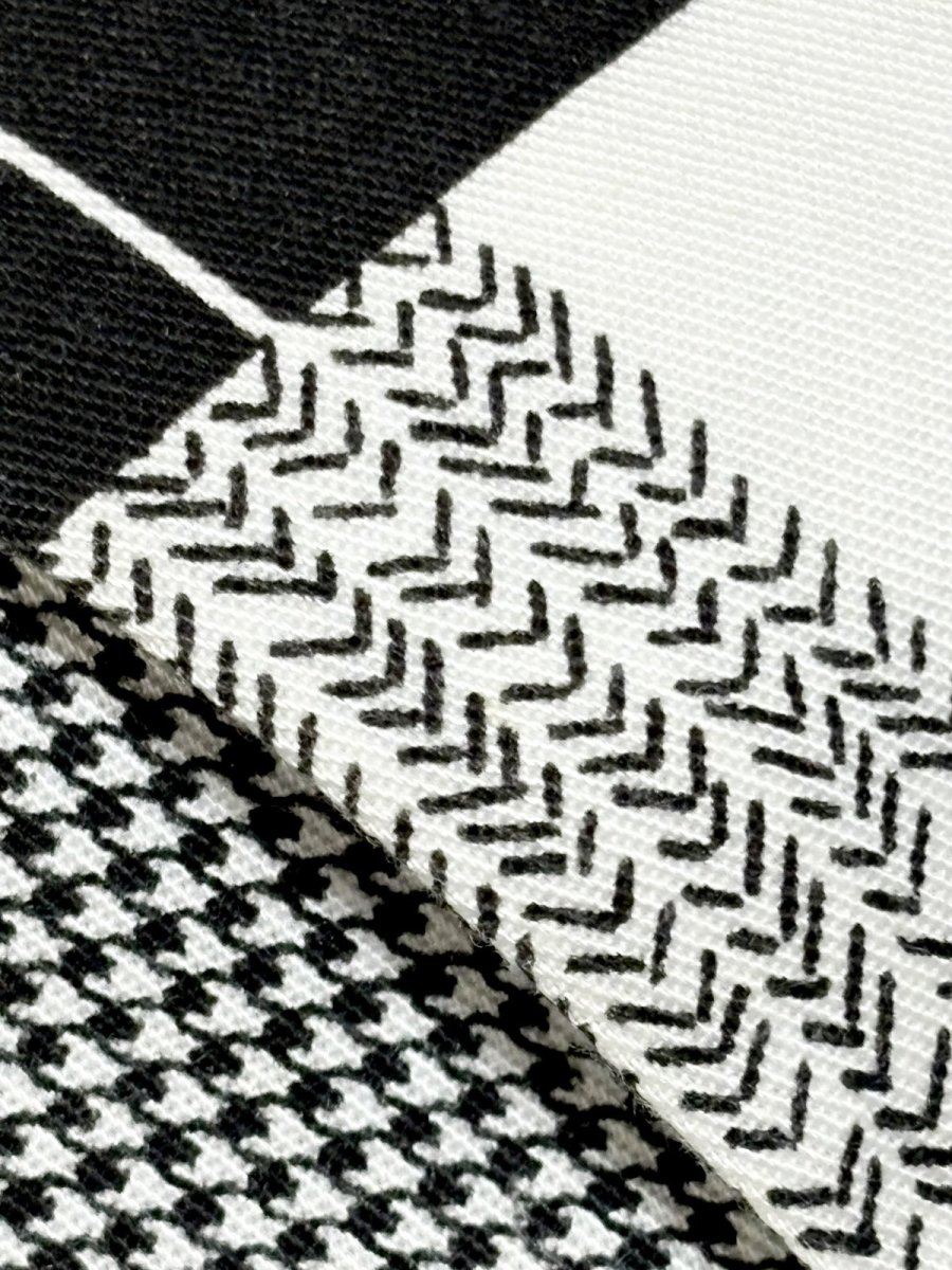 画像11: モノクロ マルチ柄 シングルボタン レトロ USA古着 ヴィンテージジャケット (11)