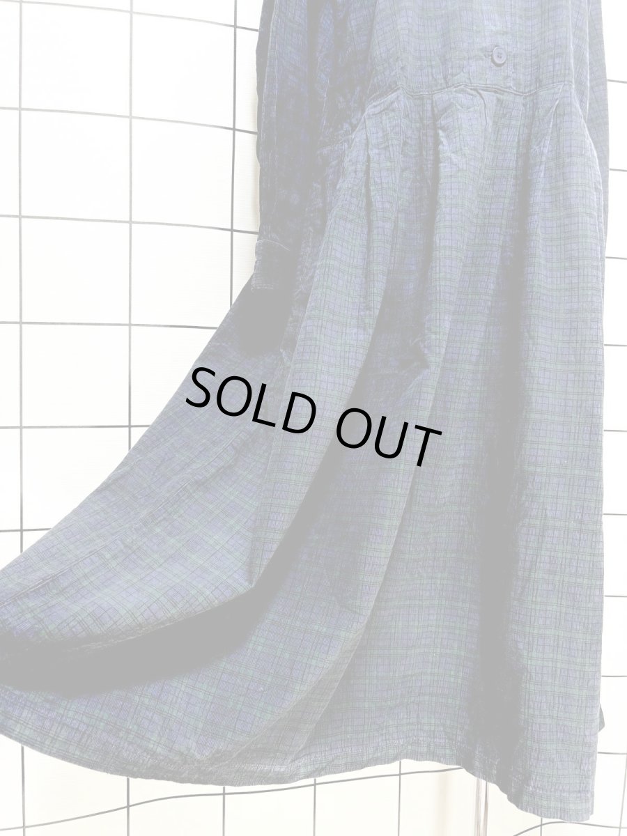 画像9: コーデュロイ チェック柄 レトロ USA古着 ヴィンテージワンピース (9)