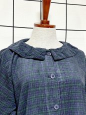 画像5: コーデュロイ チェック柄 レトロ USA古着 ヴィンテージワンピース (5)