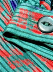 画像13: ストライプ ウエストゴム レトロ USA古着 ヴィンテージワンピース (13)