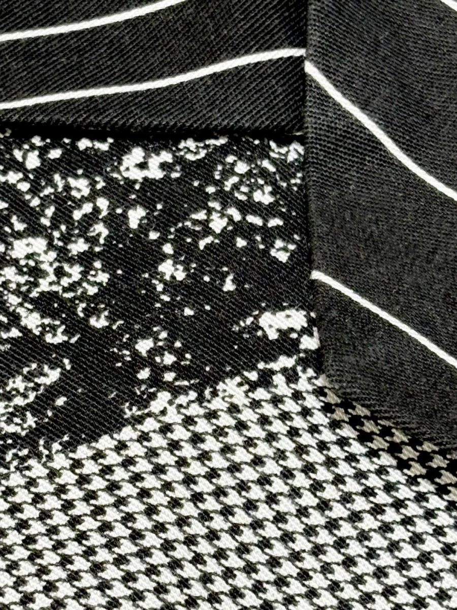 画像10: モノクロ マルチ柄 シングルボタン レトロ USA古着 ヴィンテージジャケット (10)