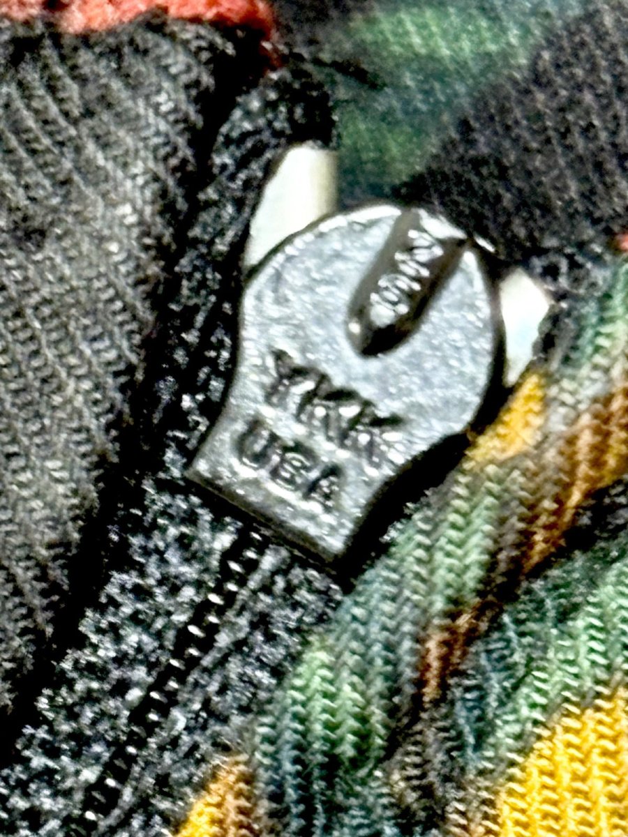 画像14: フリンジ柄 ブラック レトロ USA古着 ヴィンテージワンピース (14)