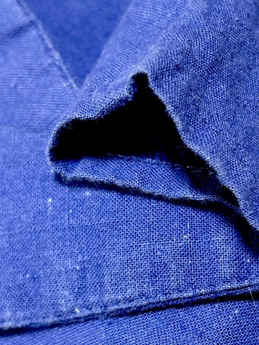 画像13: ショート丈 レース装飾 ブルー レトロ USA古着 ヴィンテージジャケット (13)