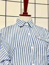 画像5: ストライプ ウエストゴム レトロ USA古着 ヴィンテージワンピース (5)