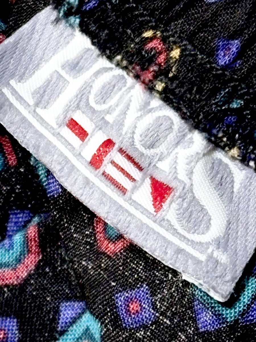 画像10: 幾何学柄 ブラック レトロ USA古着 ヴィンテージスカート (10)