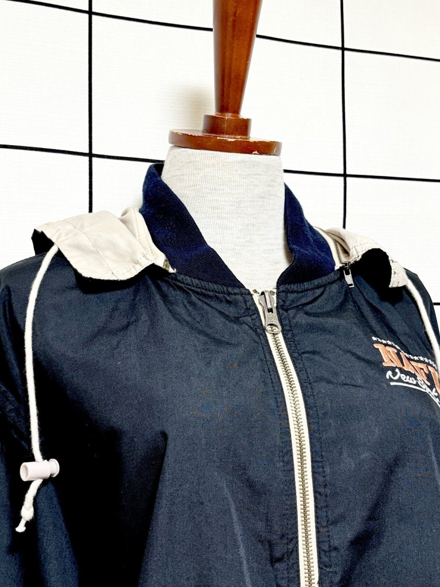 画像7: リバーシブルデザイン 刺繡 フーディー ジップアップ USA古着 ジャンパー ヴィンテージブルゾンンジャケット (7)