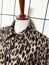 画像4: レオパード ヒョウ柄 レトロ USA古着 ヴィンテージコート (4)