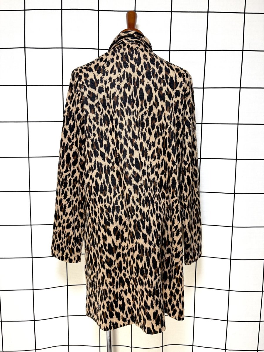 画像2: レオパード ヒョウ柄 レトロ USA古着 ヴィンテージコート (2)