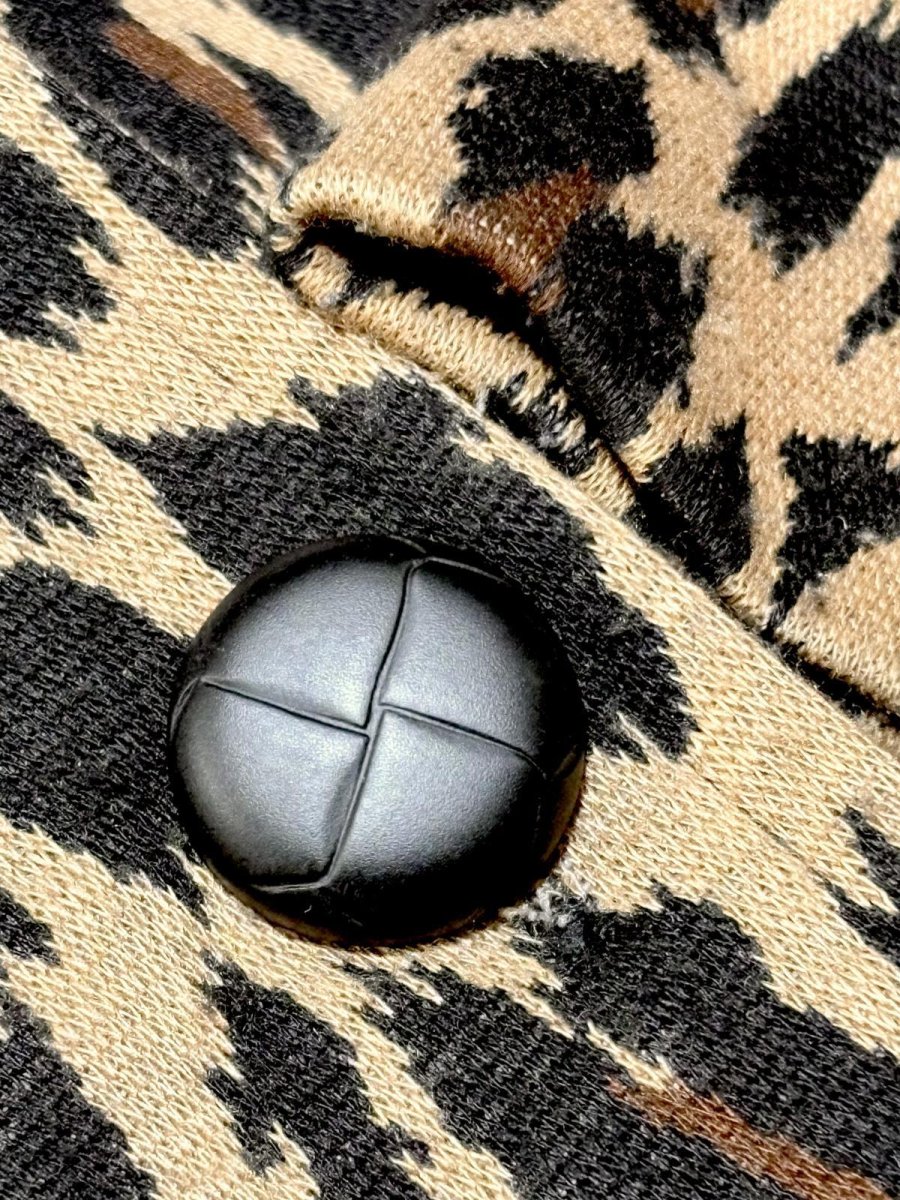 画像10: レオパード ヒョウ柄 レトロ USA古着 ヴィンテージコート (10)