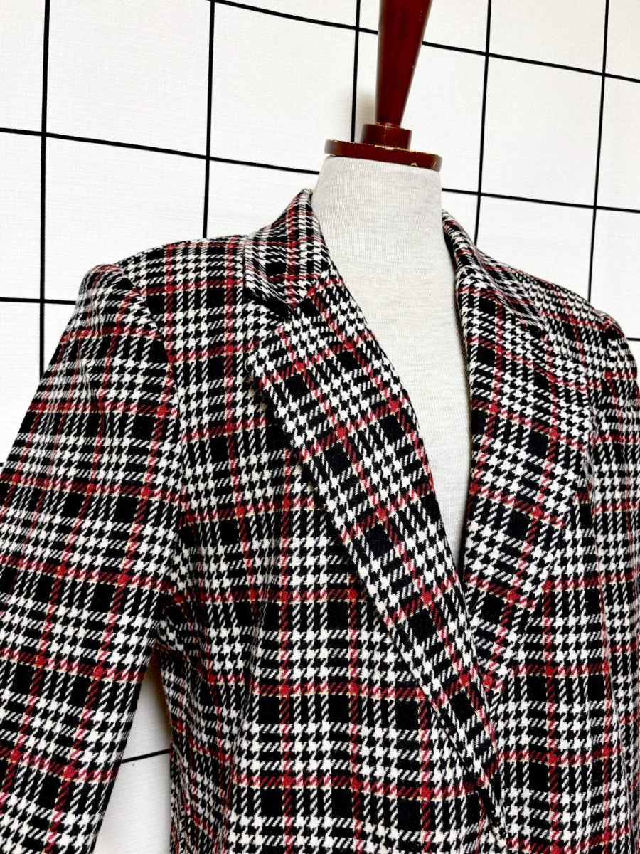 画像6: チェック柄 レトロ El Salvador 古着 ヴィンテージジャケット (6)