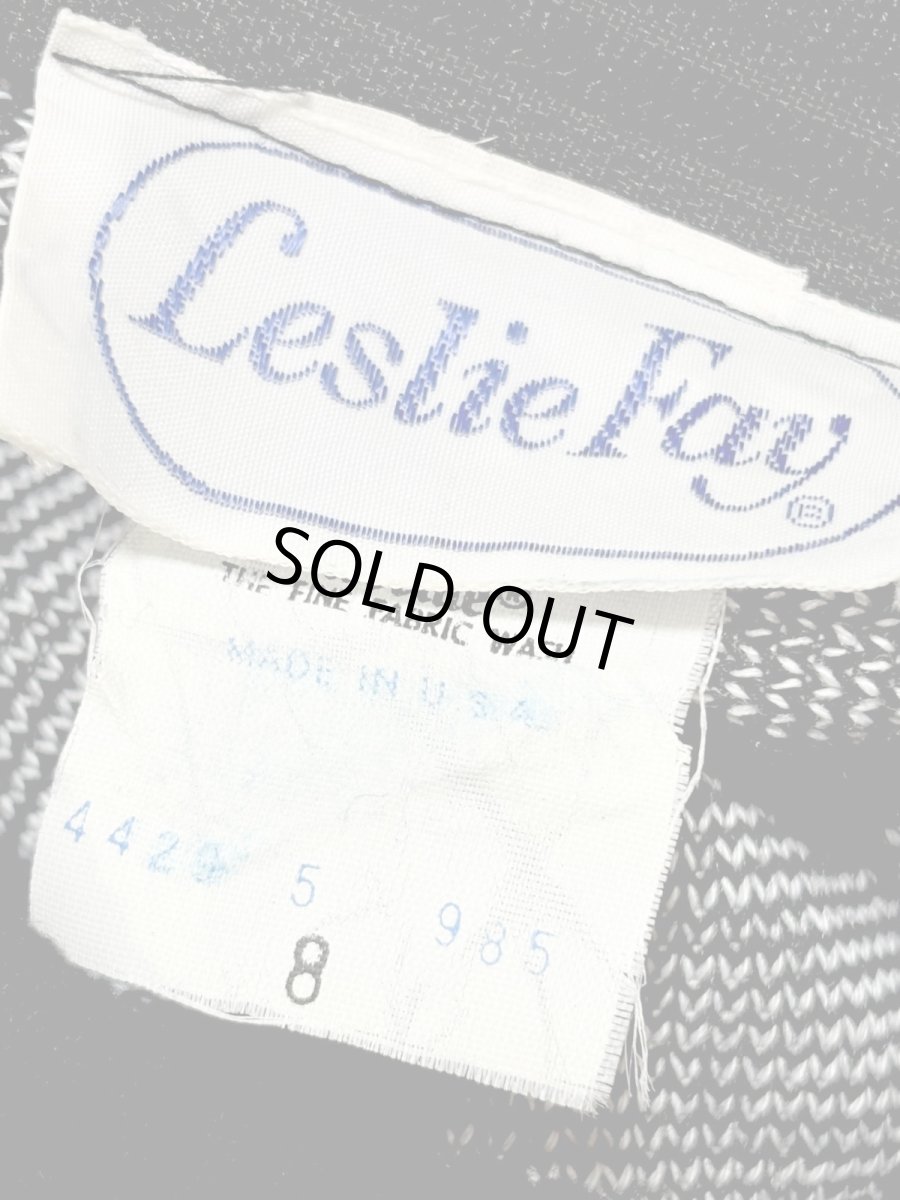 画像12: チェック切り替え UNIONMADE モノクロ  TALON レトロ USA古着 ヴィンテージワンピース (12)