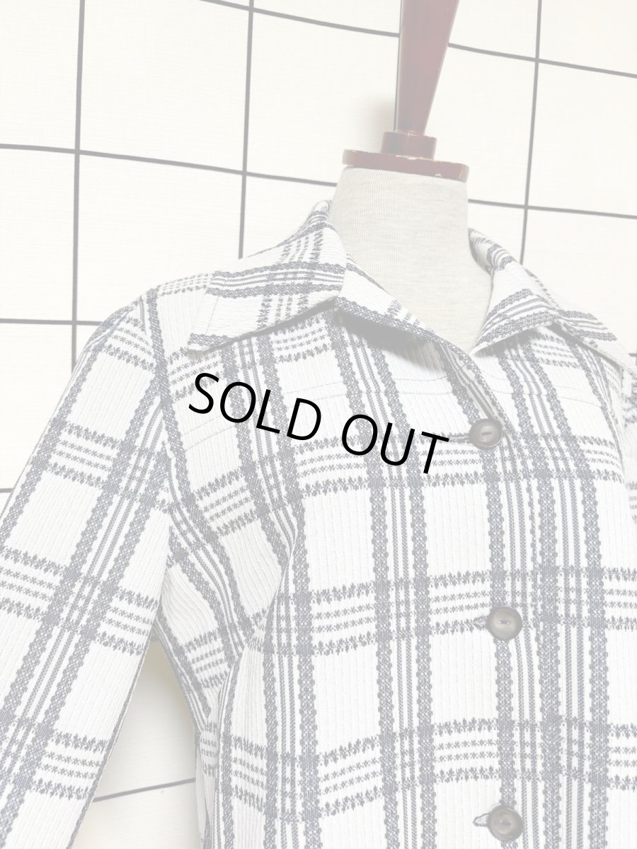 画像6: チェック柄 レトロ USA古着 ヴィンテージジャケット (6)